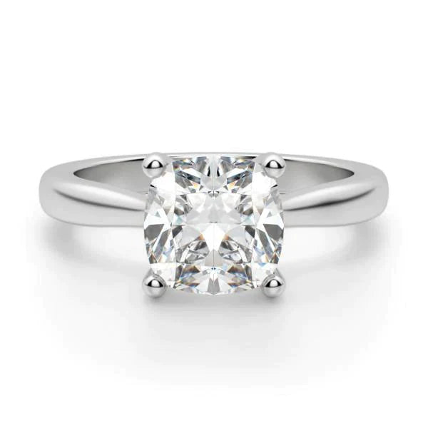 Bague Solitaire Diamant Coussin