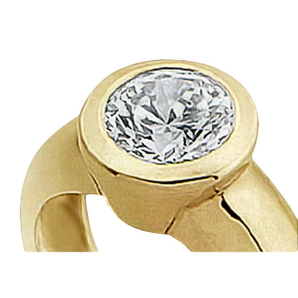 0.50 Carats Solitaire Bague Solitaire Diamant Véritable Or Jaune 14K - HarryChadEnt.FR