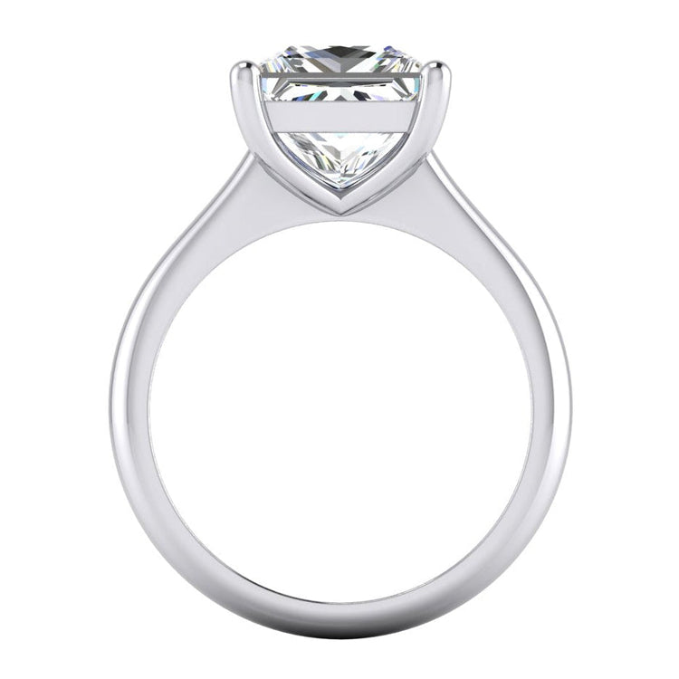 Bague de Fiançailles Solitaire Taille Princesse 2.50 Carats