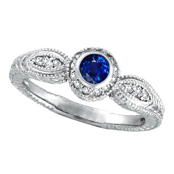 Bague diamant taille ronde 1,50 ct en or blanc 14 carats neuf - HarryChadEnt.FR