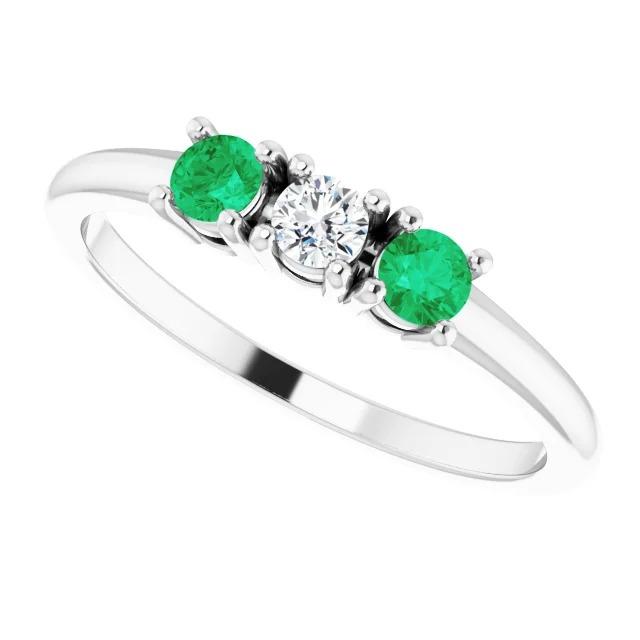 Bague diamant trois pierres 0.60 carats serti 4 griffes bijoux femme - HarryChadEnt.FR