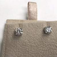 Boucles d'oreilles diamant rond 1 carat - HarryChadEnt.FR