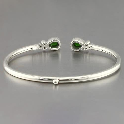 Bracelet Or Jaune Vert Emeraude Pierres Précieuses 2.30 Carats Femme Bijoux Neuf - HarryChadEnt.FR