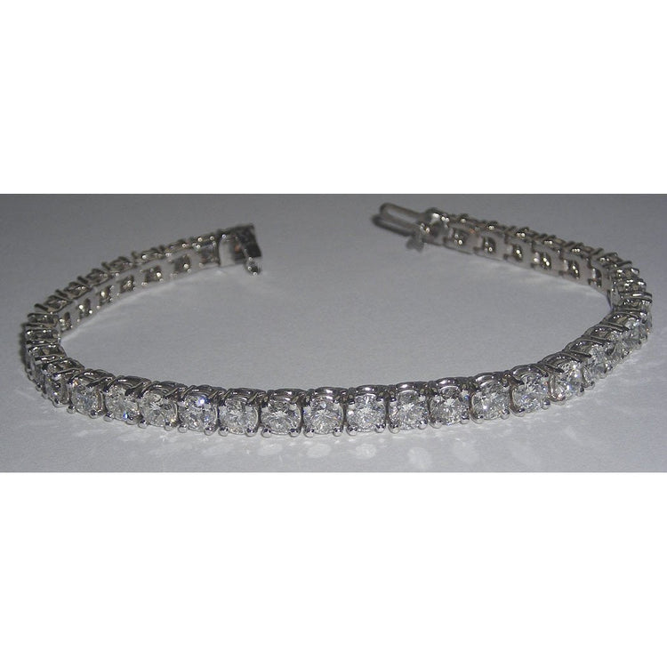 Bracelet Tennis Diamant 10 Carats Vs Bijoux Bracelet Or Blanc - HarryChadEnt.FR