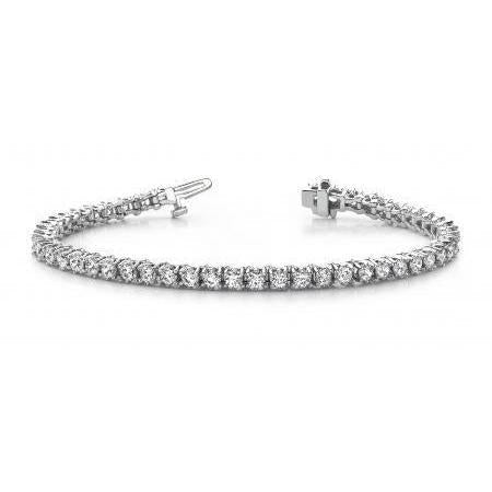 Bracelet Tennis Femme Diamants Ronds Scintillants 8.50 Carats - HarryChadEnt.FR