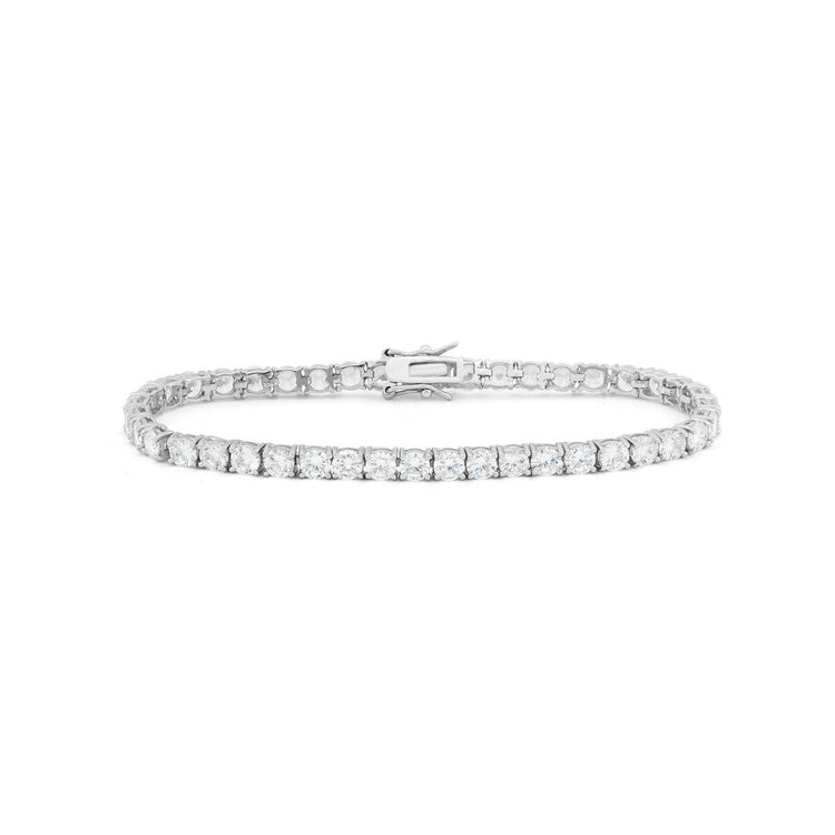 Bracelet Tennis WG 14K Diamants Ronds Scintillants 9.50 Carats - HarryChadEnt.FR
