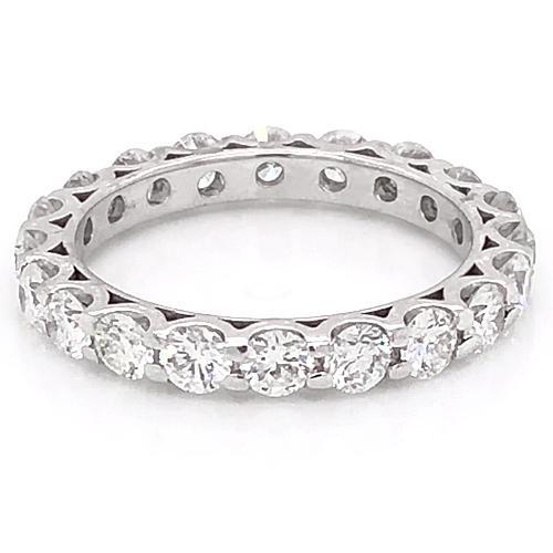 Diamond Eternity Wedding Band 3 Carats U Scallop Set Bijoux Femme - HarryChadEnt.FR