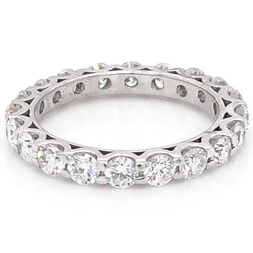 Diamond Eternity Wedding Band 3 Carats U Scallop Set Bijoux Femme - HarryChadEnt.FR