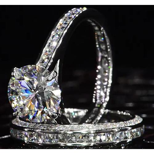 Ensemble de bagues de fiançailles diamant 6 carats bijoux dames neuf - HarryChadEnt.FR