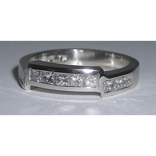 Ensemble de fiançailles princesse et diamant rond 6.61 carats - HarryChadEnt.FR