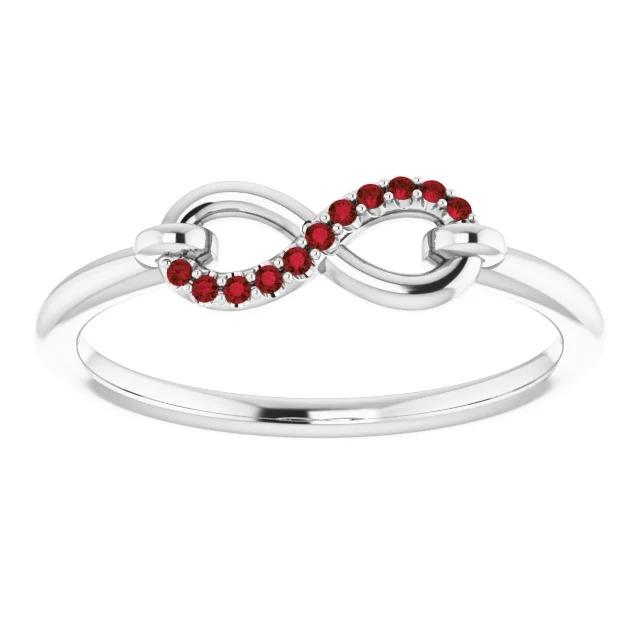 Mariage Infinity Band 0.25 Carats Bijoux en rubis de Birmanie - HarryChadEnt.FR