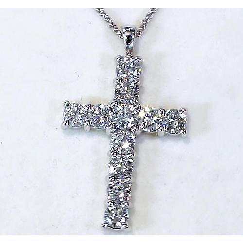 Pendentif Croix Diamant 3 Carats - HarryChadEnt.FR