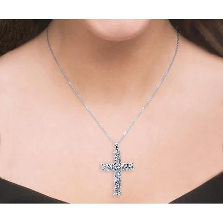 Pendentif Croix Diamant 3 Carats - HarryChadEnt.FR