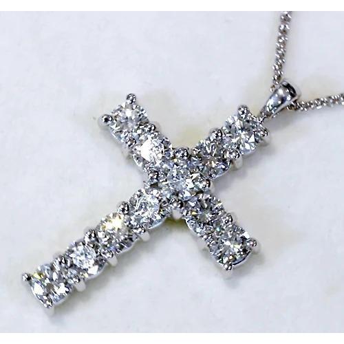 Pendentif Croix Diamant 3 Carats - HarryChadEnt.FR
