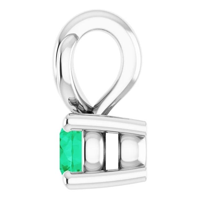 Pendentif Solitaire Vert Emeraude 2.50 Carats Femme Bijoux Neuf - HarryChadEnt.FR