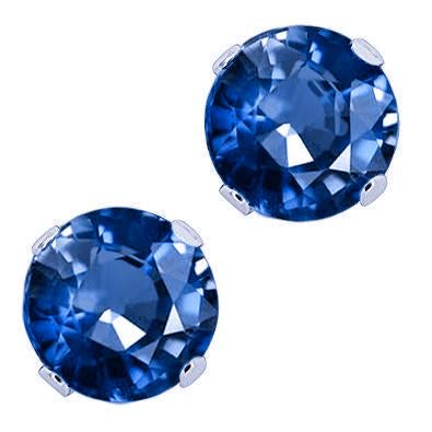 Puces Saphir Bleu 2.30 Carats Ceylan - HarryChadEnt.FR