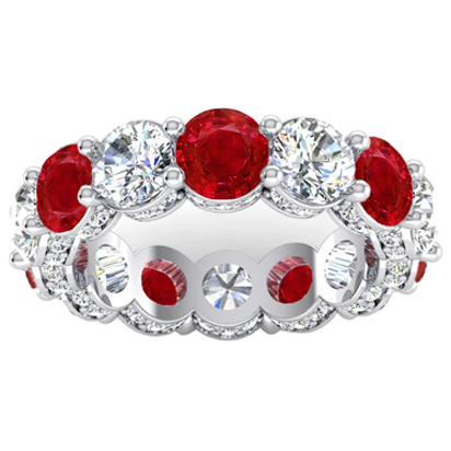 Rubis Anneau de Diamant