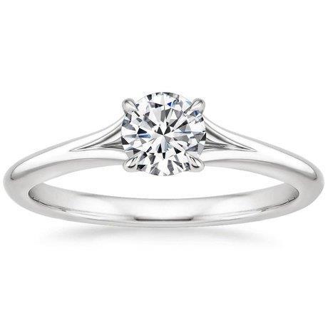 Solitaire 0.75 Carat Bague de Fiançailles Diamant Rond Or 14K Nouveau - HarryChadEnt.FR