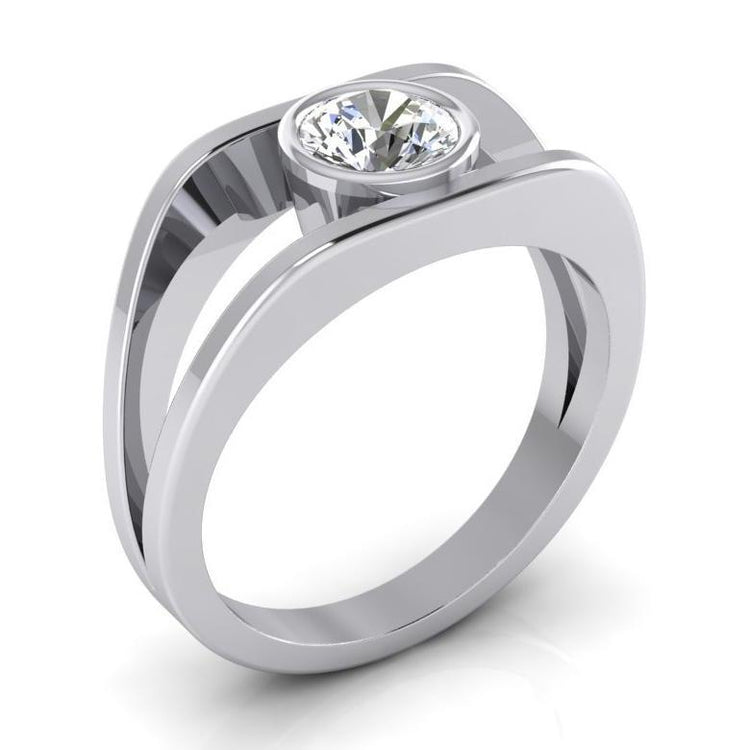Superbe bague en diamant solitaire avec bijoux d'anniversaire 1 carat - HarryChadEnt.FR