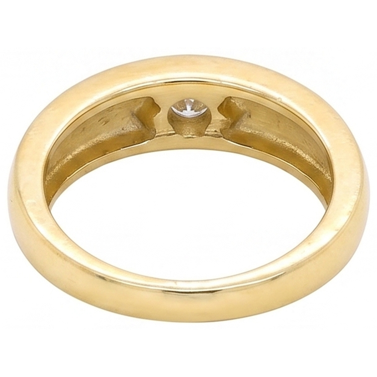 0.50 Carats Bague Solitaire Gypsy Naturel Diamant Naturels Extraits des Mines ( et non cultivés en laboratoire ) Or Jaune 14K
