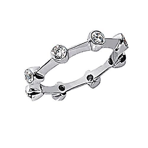 0.90 Carats Véritable Diamants Bague D'éternité Pour Femme Nouveau