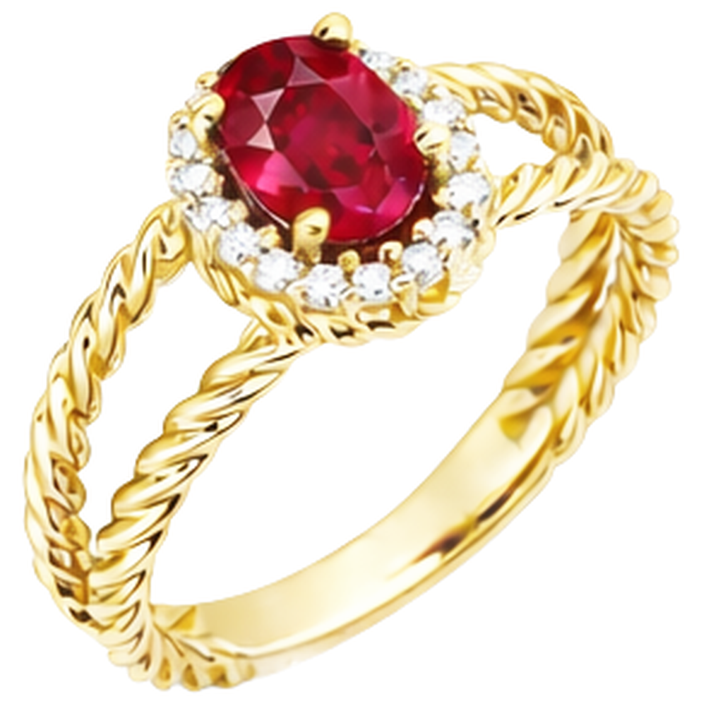 naturel oval diamant 1.16carats bague vue de face