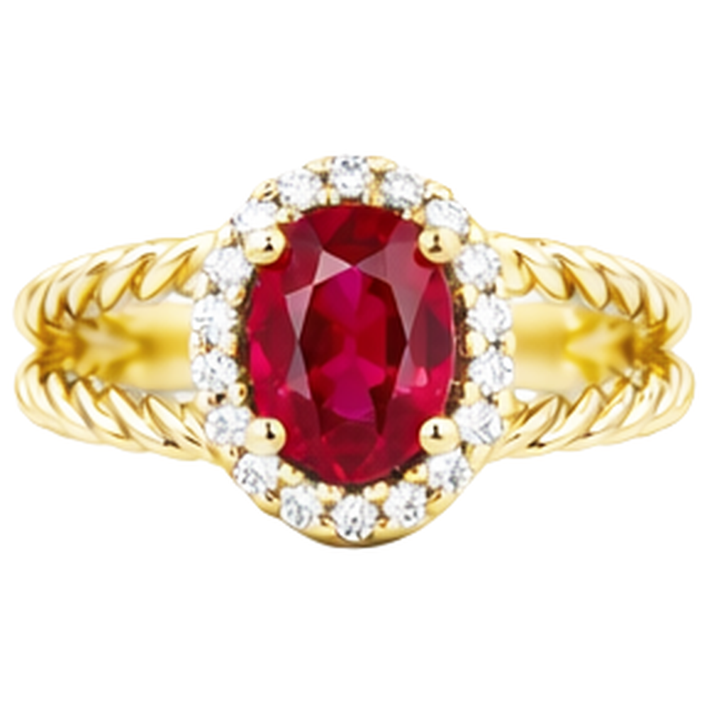 naturel oval diamant 1.16carats bague angle de côté