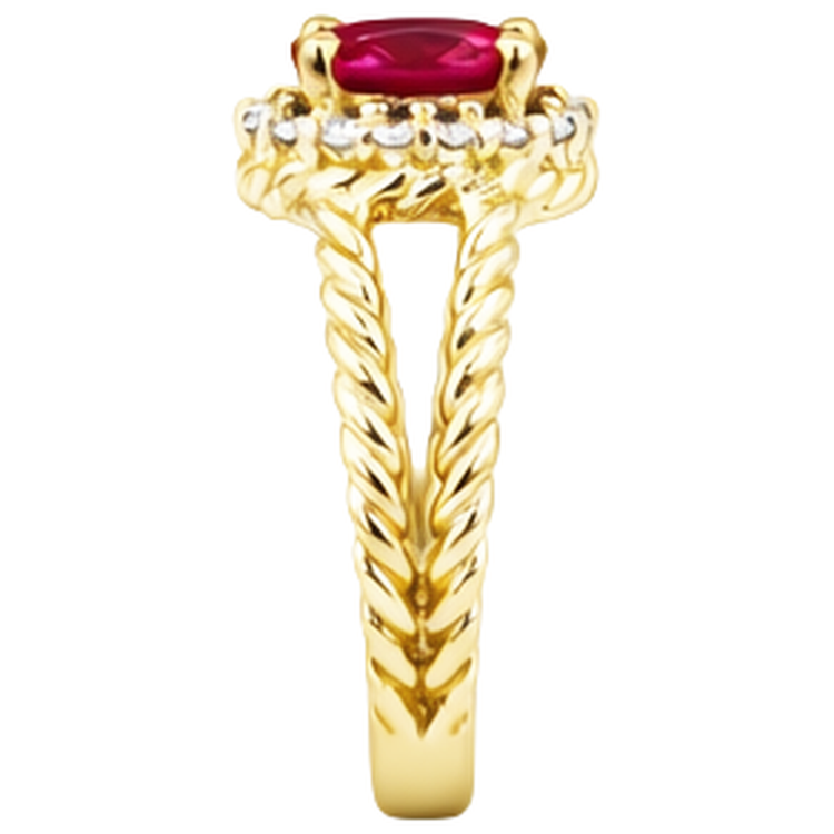 naturel oval diamant 1.16carats bague vue de dessus