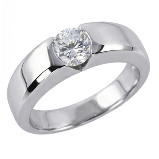 1.50 Carat G VS1 Magnifique Bague Solitaire Réel Diamant Naturels Extraits des Mines ( et non cultivés en laboratoire ) Or Bague Homme Homme