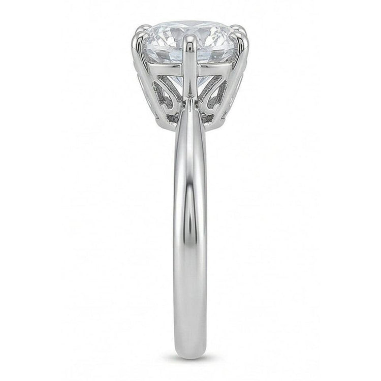 1.50 Ct. Bague Solitaire Réel Diamant Naturels Extraits des Mines ( et non cultivés en laboratoire ) Rond Or Blanc 14K Bijoux