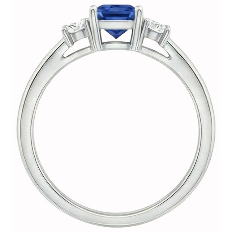 naturel diamant 1.65carats bague vue de profil