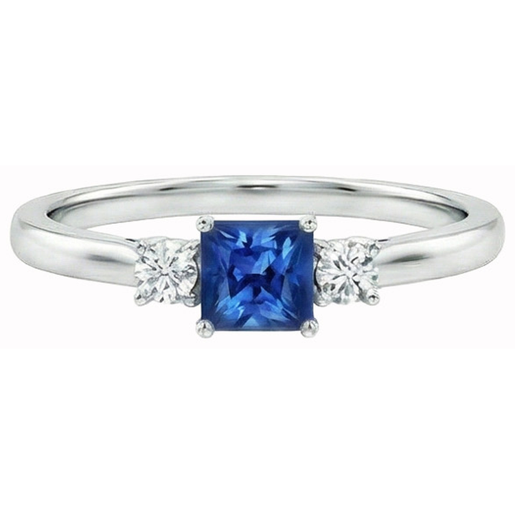 naturel diamant 1.65carats bague angle de côté