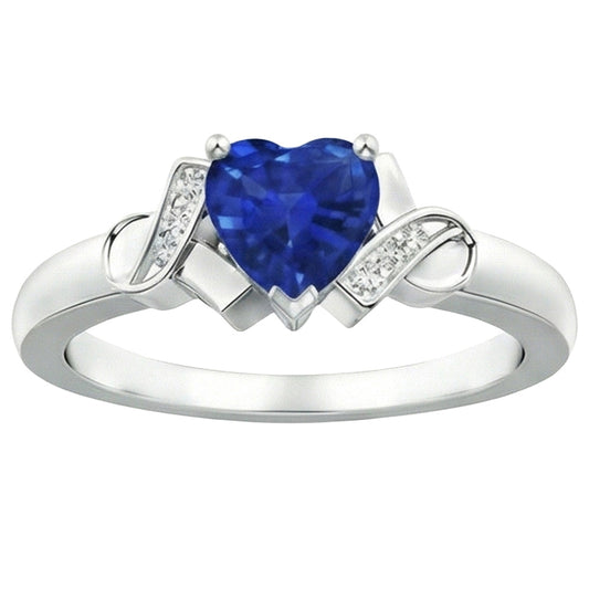 naturel heart diamant 1.80carats alliance angle de côté