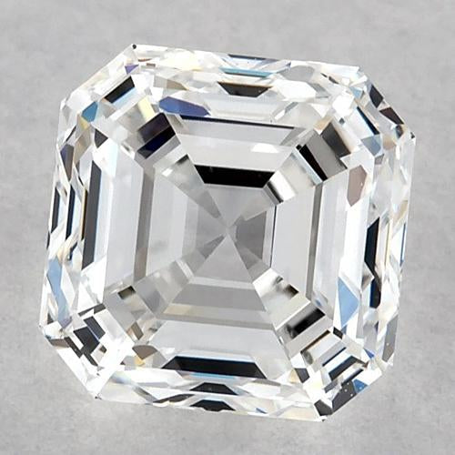 Diamant Asscher de 1 carat, taille E FI, très bonne qualité