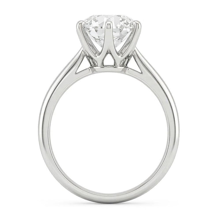 1 carat diamant solitaire bague de fiançailles en or blanc 14K bague bijoux