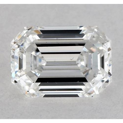 Diamant émeraude de 1 carat, taille EVVS1, taille très bonne