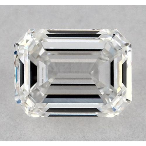 Diamant émeraude de 1 carat, taille F, pureté VS1, très bonne taille