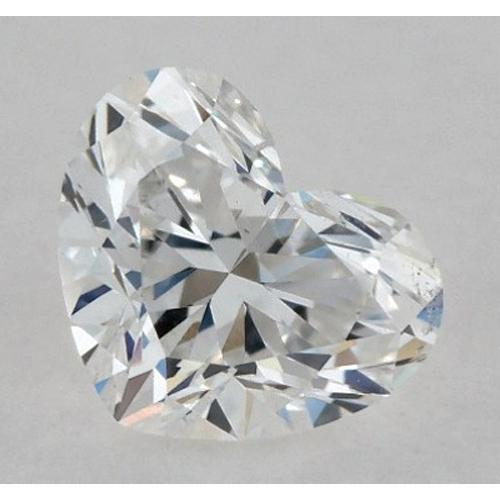 Diamant en forme de cœur de 1 carat, non serti, couleur F, pureté VS1, très bonne taille.