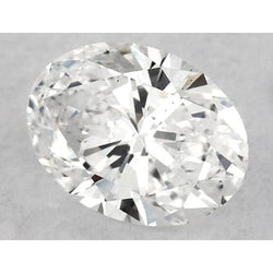 Diamant ovale naturel de 1 carat, extrait de la terre, taille EVVS1 (très bonne).