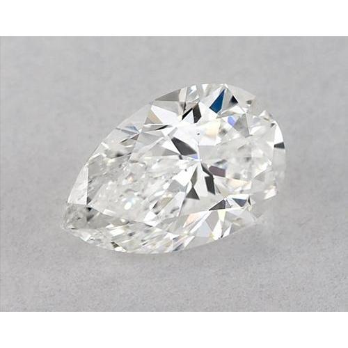 Diamant poire de 1 carat, non serti, taille E, pureté VVVS1, très bonne.