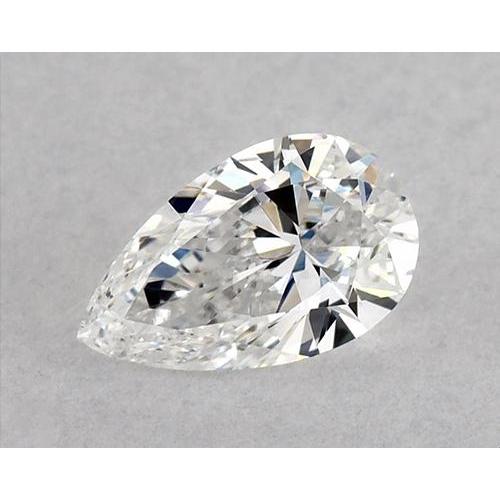 Diamant poire de 1 carat, non serti, couleur F, pureté VS1, très bonne taille