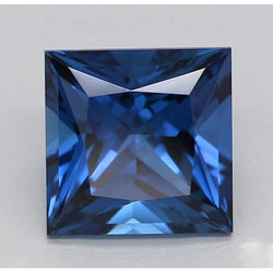 Diamant bleu princesse naturel de 1,5 carat, non serti, excellente taille