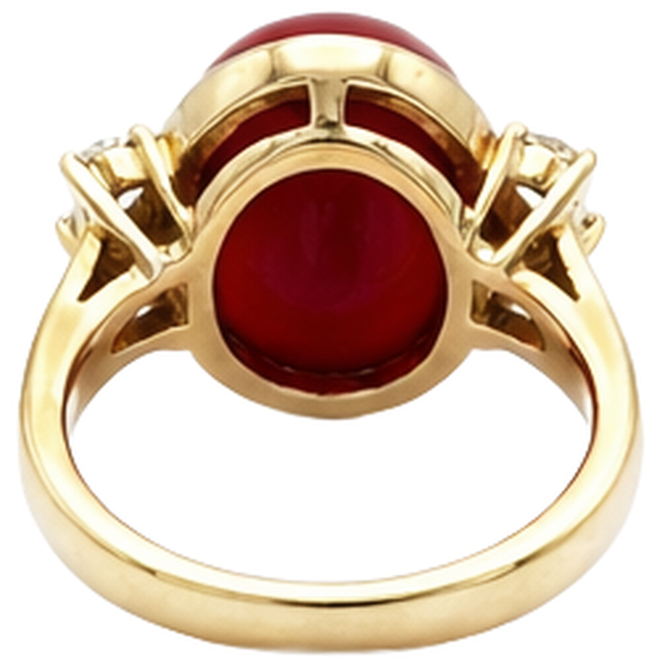 naturel oval diamant 10.25carats bague avec accents diamants