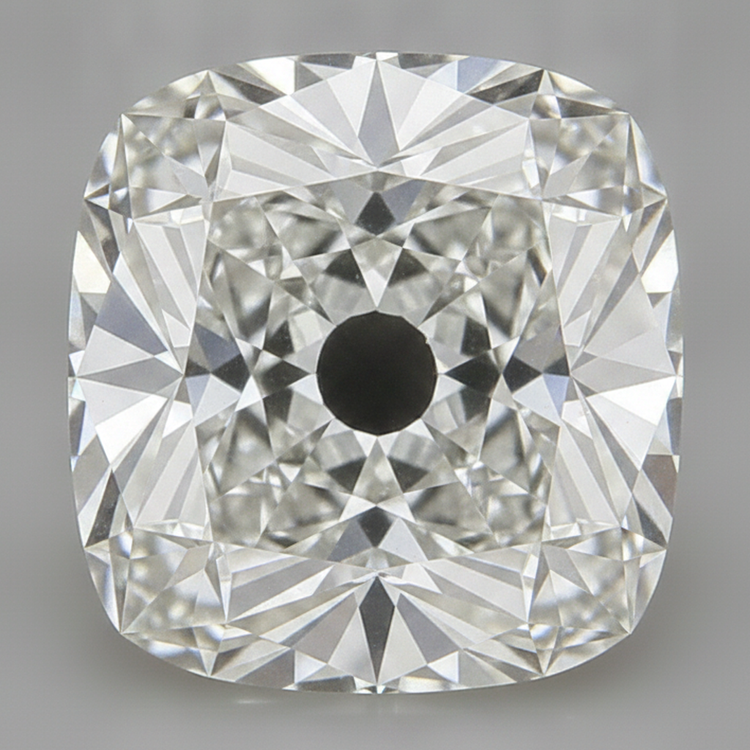 Diamant Naturel Libre Taille Coussin Ancien 10 Carats H VS1 Véritable GIA