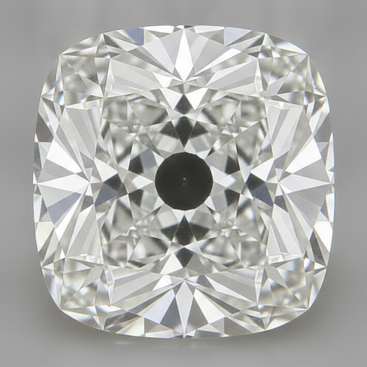 Diamant Naturel Libre Taille Coussin Ancien 10 Carats H VS1 Véritable GIA