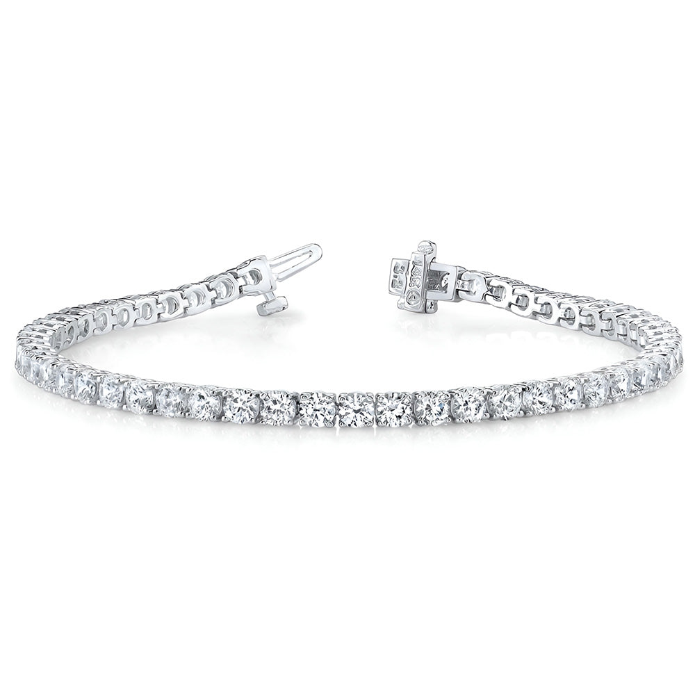Étincelant Diamant Fin Bracelet Chaîne 10,10 carats – vue d'angle