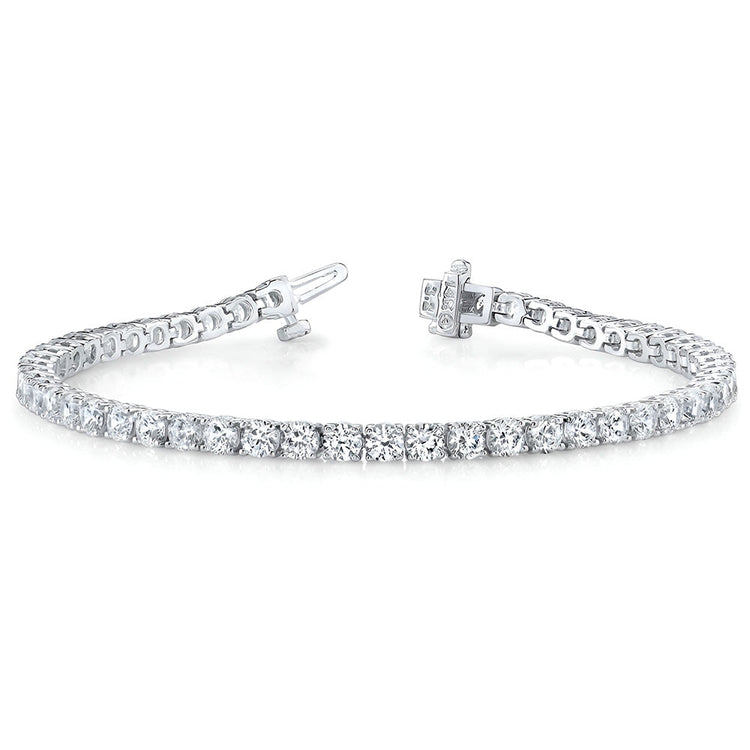 Étincelant Diamant Fin Bracelet Chaîne 10,10 carats – vue d'angle