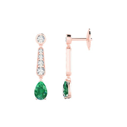Émeraude Fine Gemstone Earring – GIA Certifié 10,50 carats Or