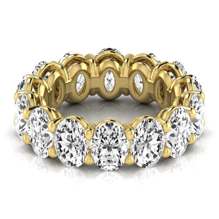 Brillant Eternity Band 10,50 carats Or Jaune 14 Carats – vue de face