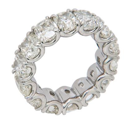 Brillant Eternity Band 0,75-carats Or Blanc 14 Carats – vue de face